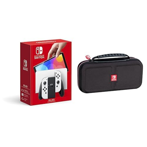 Nintendo Switch OLED Model with White Joy-Con and Black Travel Case K181741