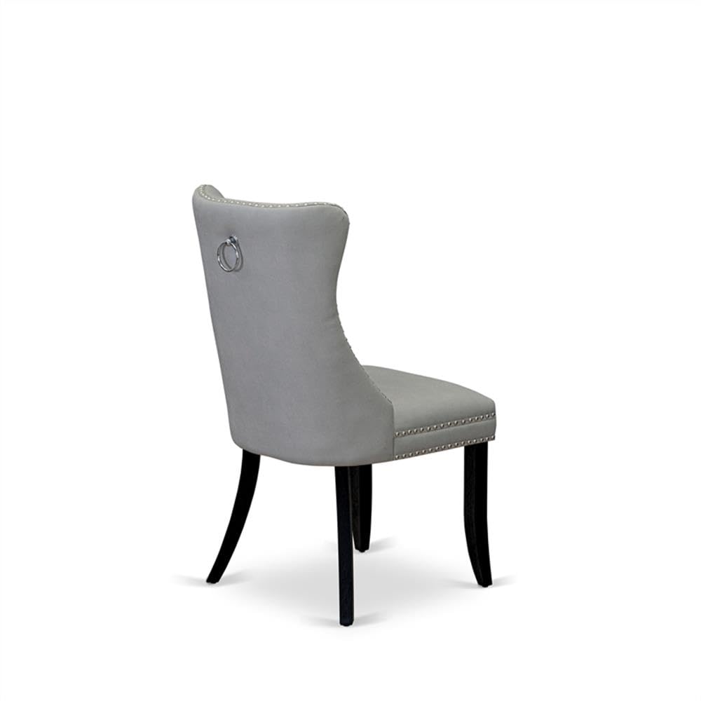 Light Gray Faux Leather Dining Chair S891