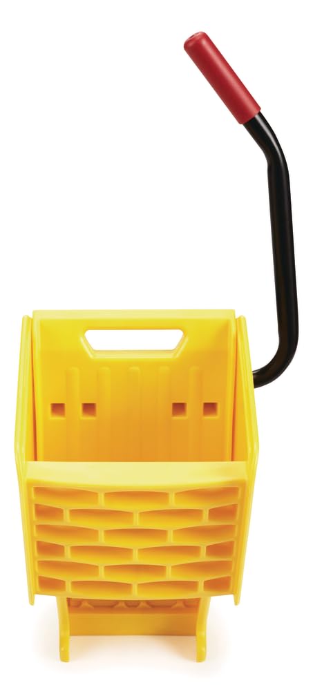 26 Qt. Side-Press Mop Bucket and Wringer Combo on Wheels, Yellow A90494