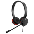Wired Dual-Ear Headset with Mic, Black Z15282
