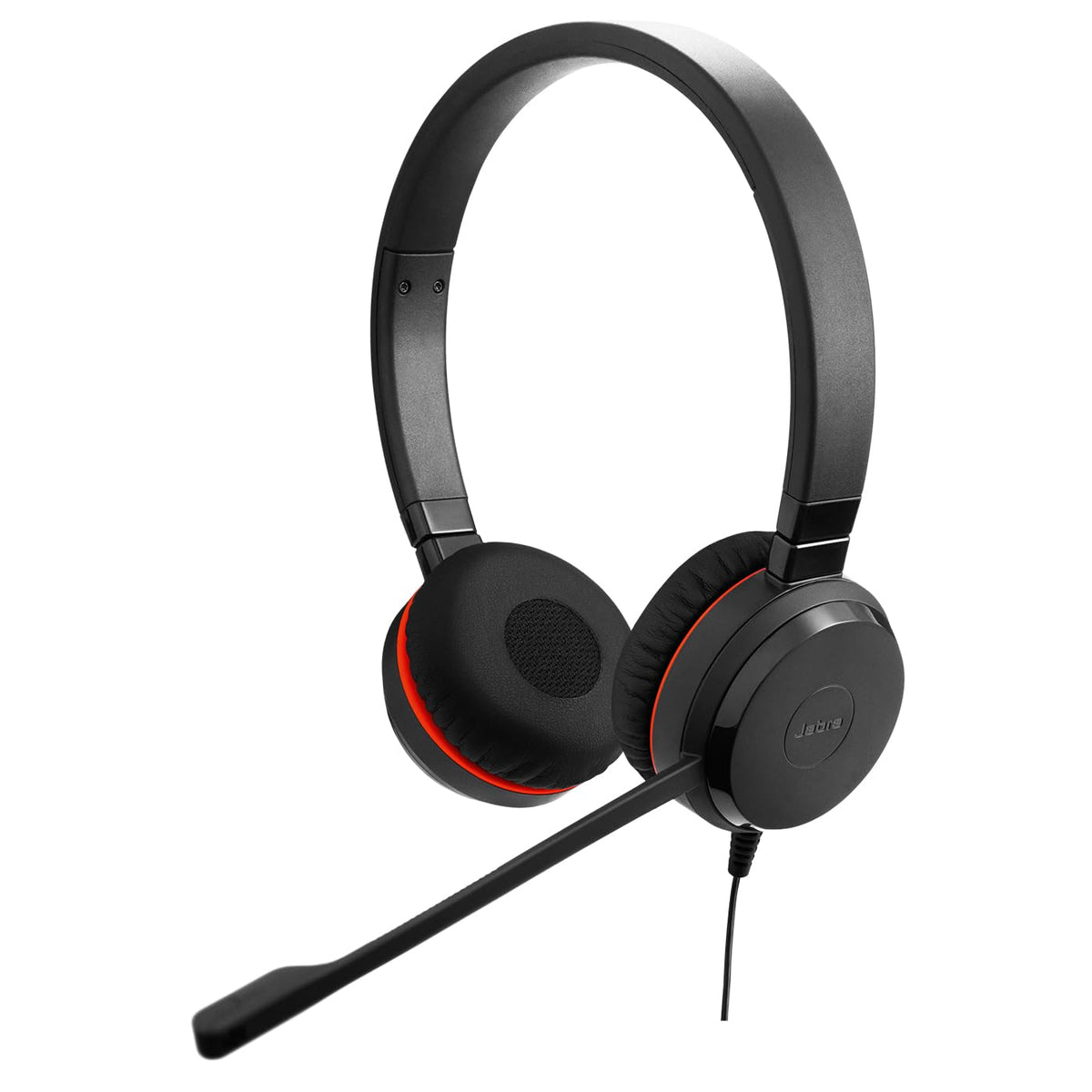 Wired Dual-Ear Headset with Mic, Black Z15282