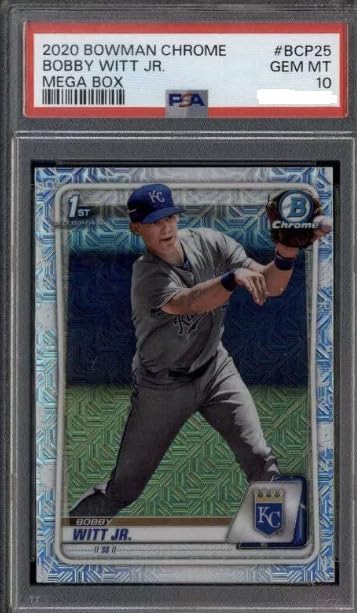 2020 Bowman Chrome Prospects Bobby Witt Jr. Refractor Rookie Card PSA 10 R91020