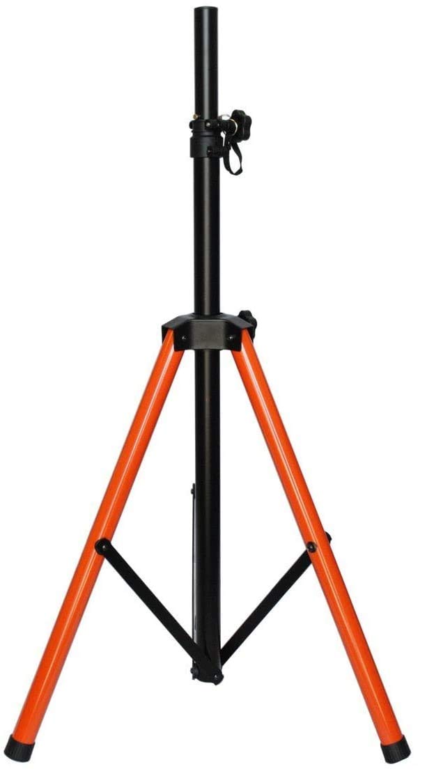 Tripod PA Speaker Stands with Orange Base and 2 Canvas Carrying Bags L582