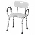 Bath & Shower Seat with U-Shaped Cutout, Padded Removable Arms & Back H44088