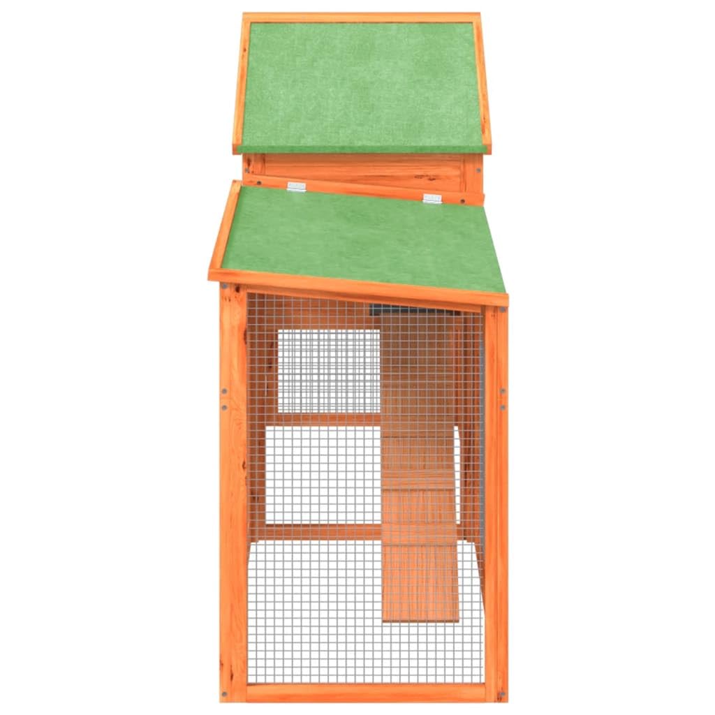 2-Tier Wooden Rabbit Hutch Small Animal Cage B6771