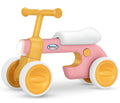4 Wheel Toddler Balance Bike with Lights Music Soft Seat Pink Y840875