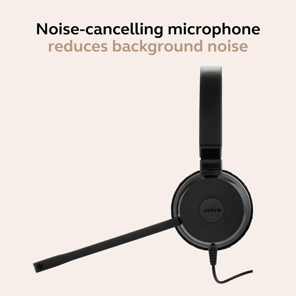 Wired Dual-Ear Headset with Mic, Black Z15282