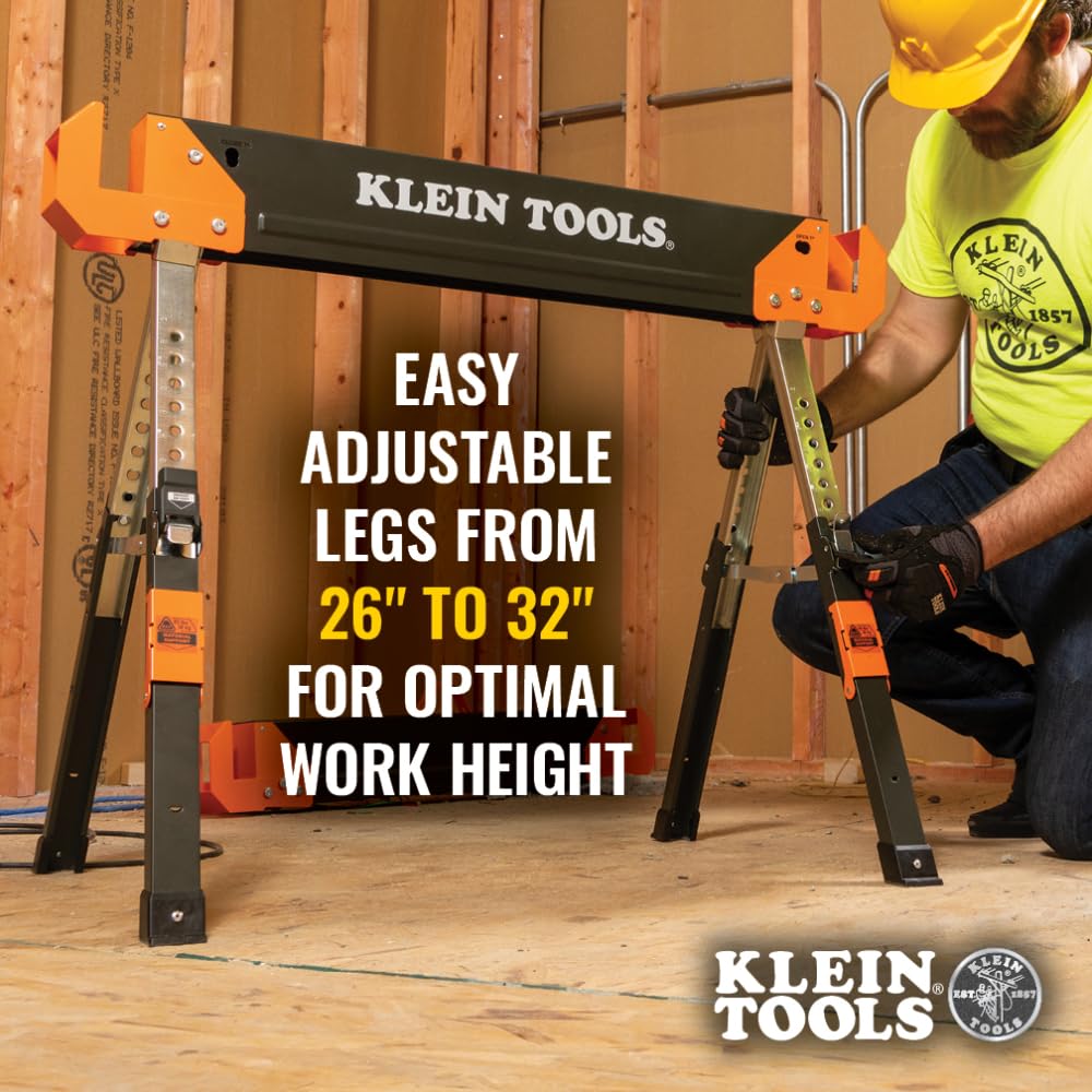 Adjustable Folding Sawhorse 2-Pack T459