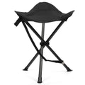 18" Black 3 Legs Folding Tripod Stool K457