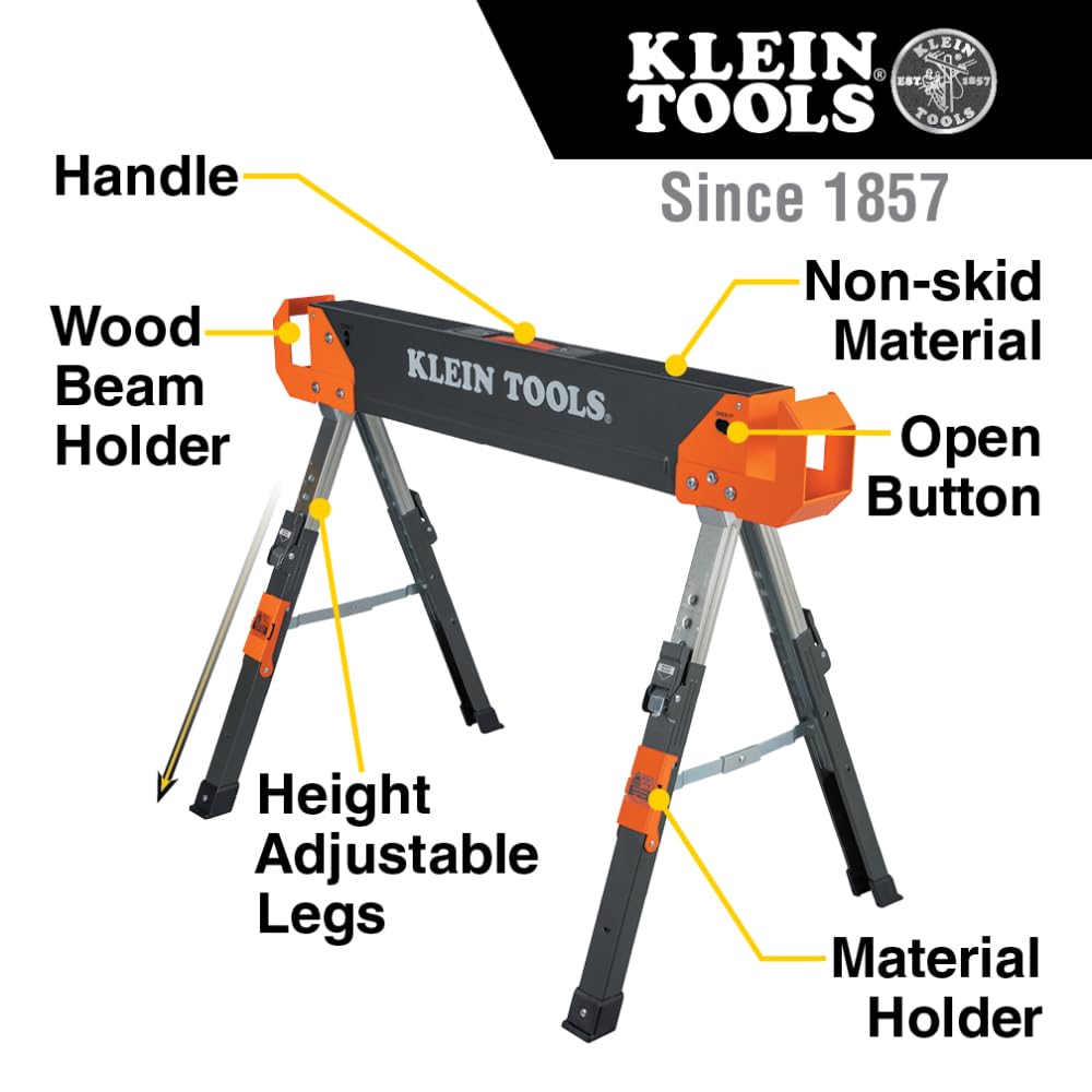 Adjustable Folding Sawhorse 2-Pack T459