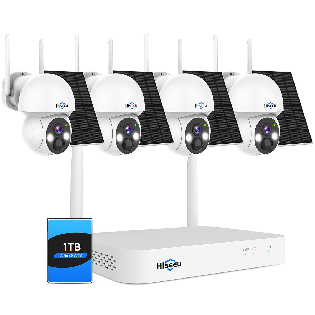 Solar Security Camera 4 Cam-Kit 4MP Wireless B331