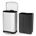 13.2 Gal Stainless Steel Step-on Trash Can N76260