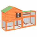 2-Tier Wooden Rabbit Hutch Small Animal Cage B6771