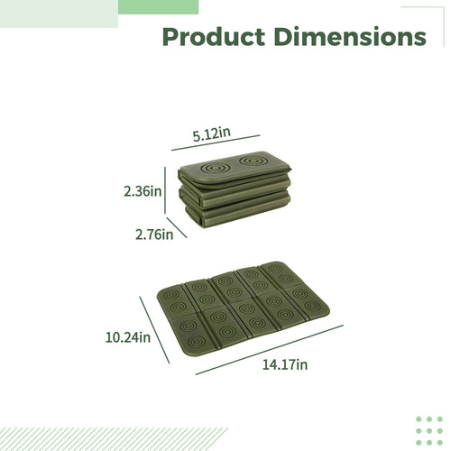 2 Pcs Folding Waterproof Foam Camping Mat Seat Cushion J4971