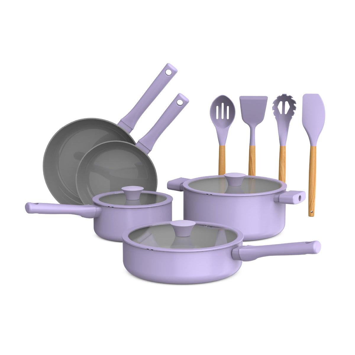 12 Piece Ceramic Nonstick Cookware Set W90217