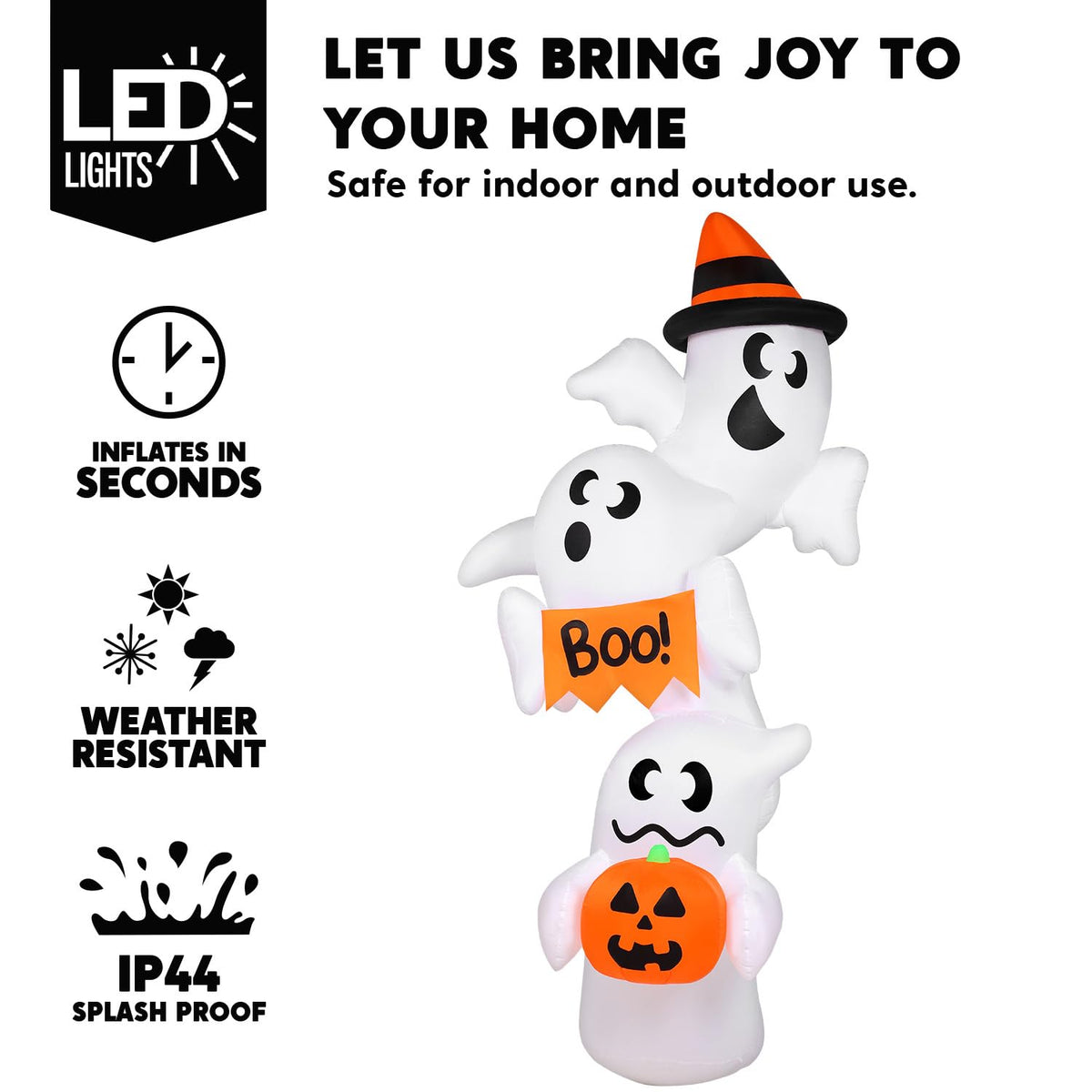 Inflatable Ghost Outdoor Decorations with LEDs S97354