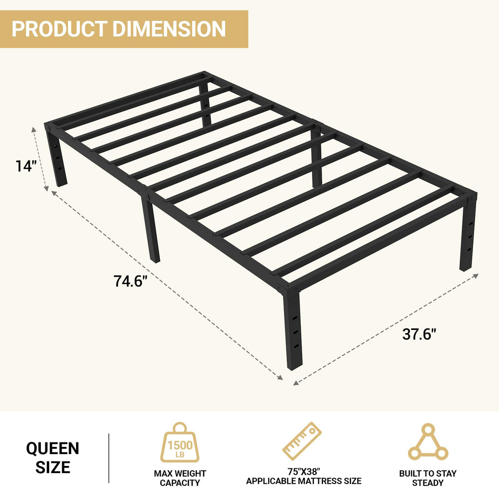 Twin Metal Bed Frame K7209