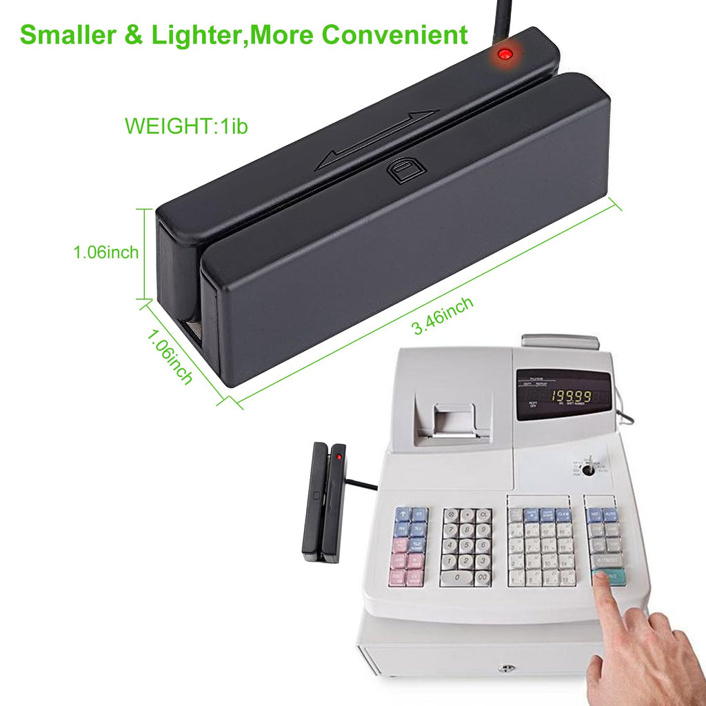 USB Magnetic Stripe 3-Track POS Credit Card Reader P548431