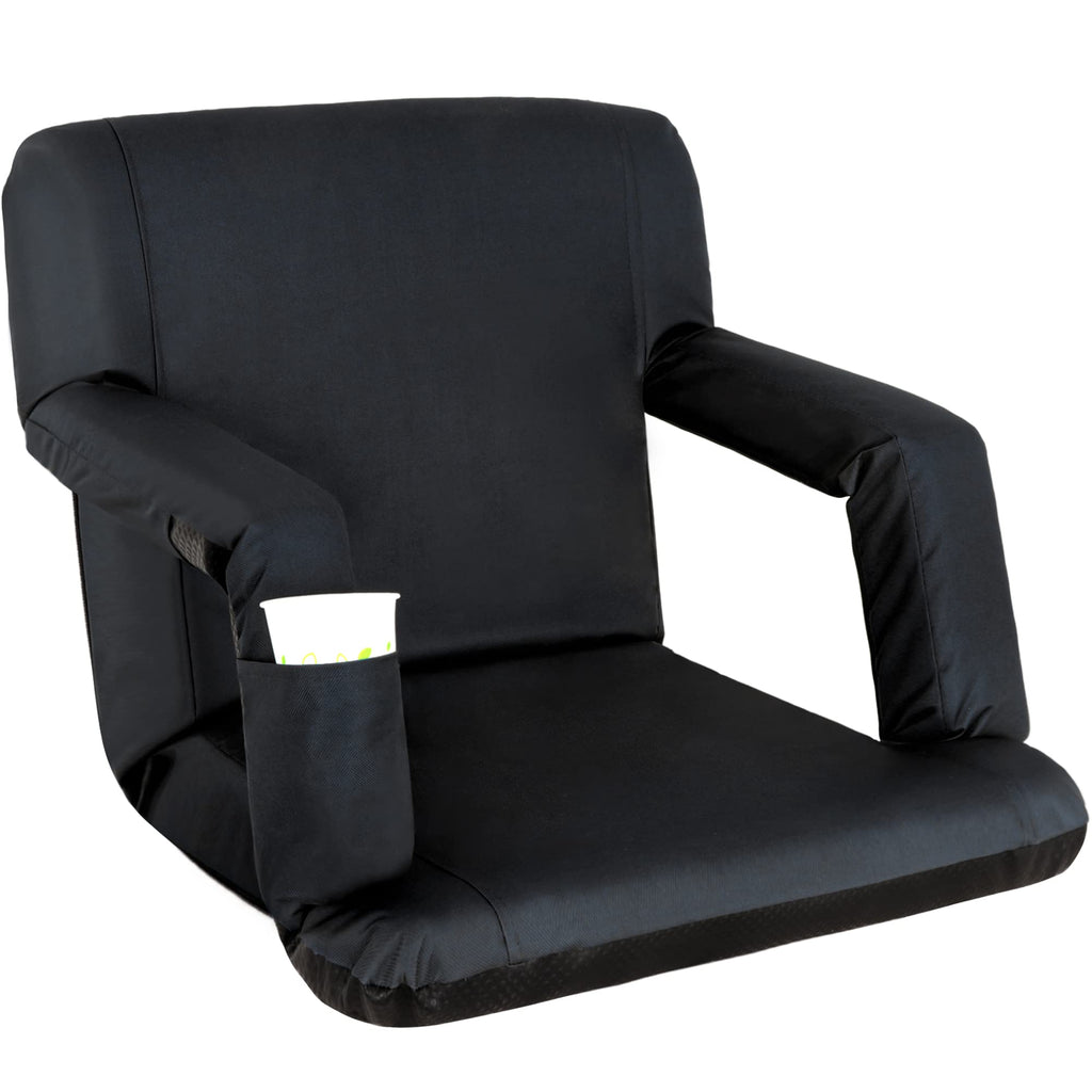 20.5"/25" Wide Padded Stadium Seat with Back Support J461