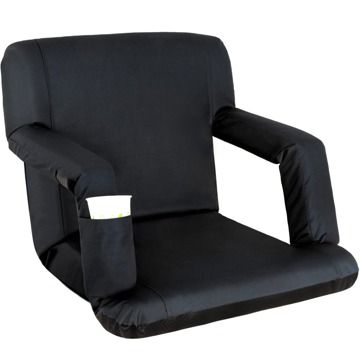 20.5"/25" Wide Padded Stadium Seat with Back Support J461