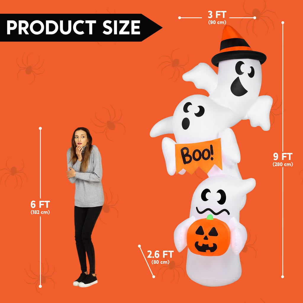 Inflatable Ghost Outdoor Decorations with LEDs S97354