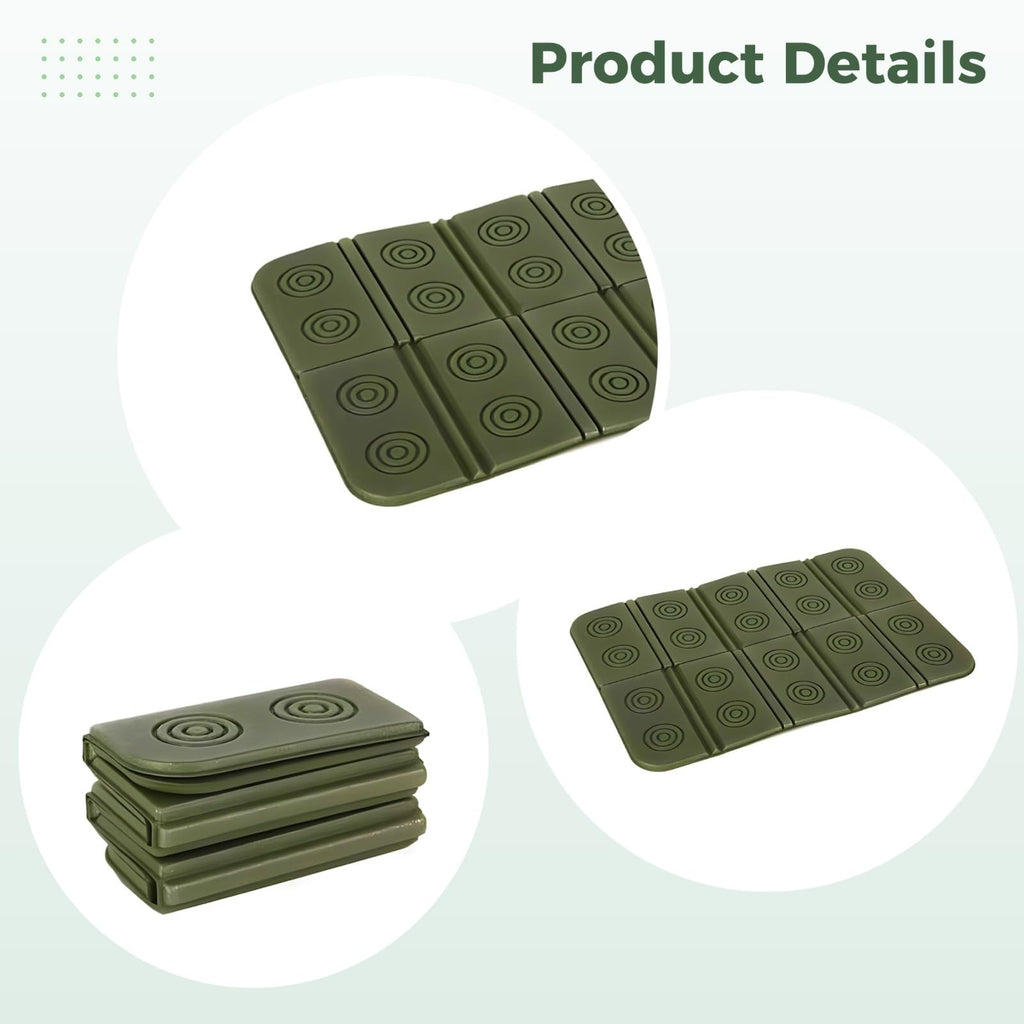 2 Pcs Folding Waterproof Foam Camping Mat Seat Cushion J4971