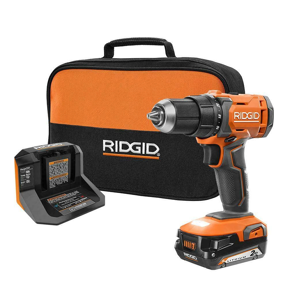 18V Cordless 1/2 in. Drill/Driver Kit with Battery and Charger E874238