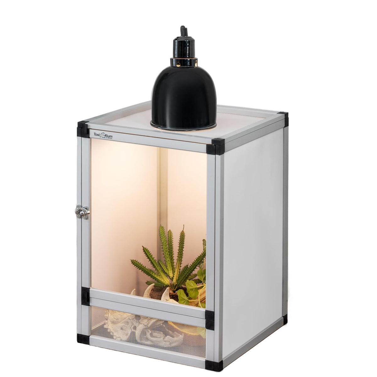18"x18"x36" Aluminum Frame Reptile Cage with Screen & Acrylic Front Doors F480450