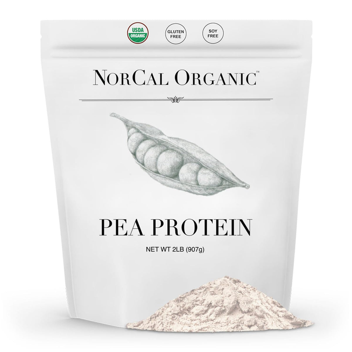 Organic Pea Protein Isolate, Unflavored, Vegan, 2 lb G433277