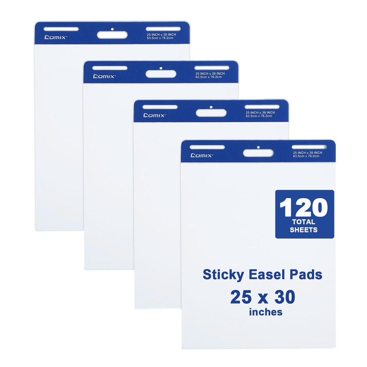 25 x 30 Inch Flip Chart Pad, 30 Sheets, 4 Pads O624005