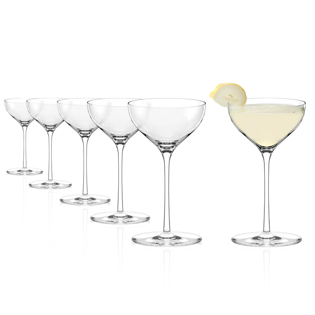 Glass Set of 6 190 ml Cocktail Bowls X36717
