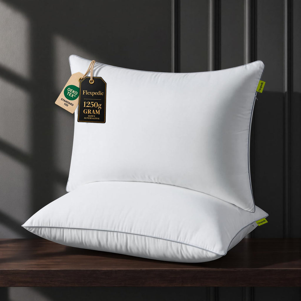 King Size Set of 2 Firm Bed Pillows N99131