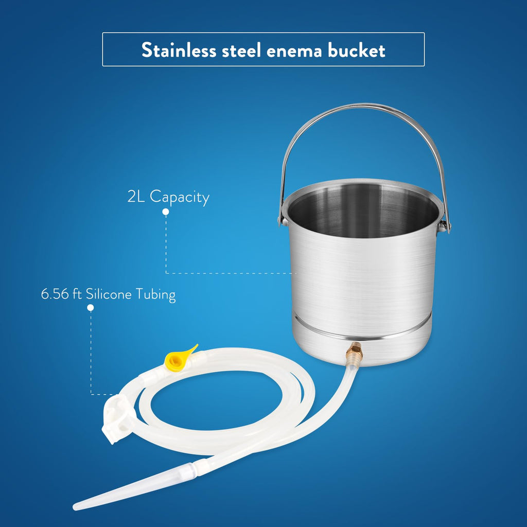 Coffee Enema Bucket Kit Stainless Steel 1.8 Quart F481036
