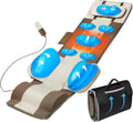 Full Body Massage Mat with Airbags Stretching & Heating, 3D Lumbar Traction, 4 Modes 3 Intensities 3 Heat Levels, PU Leather, Portable & Foldable W339