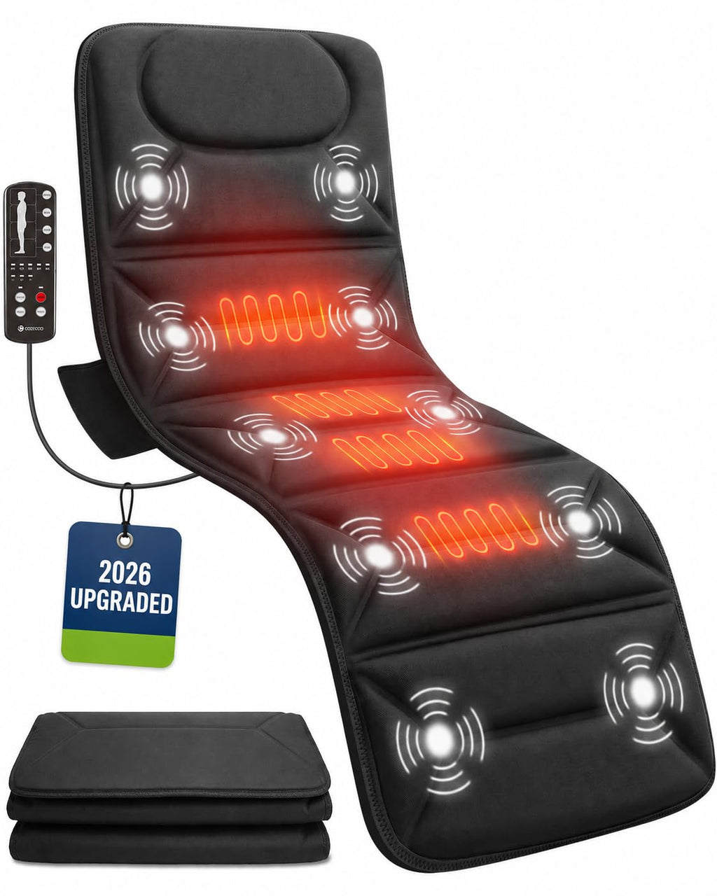 Full Body Massage Mat with Heat and Vibration U37119