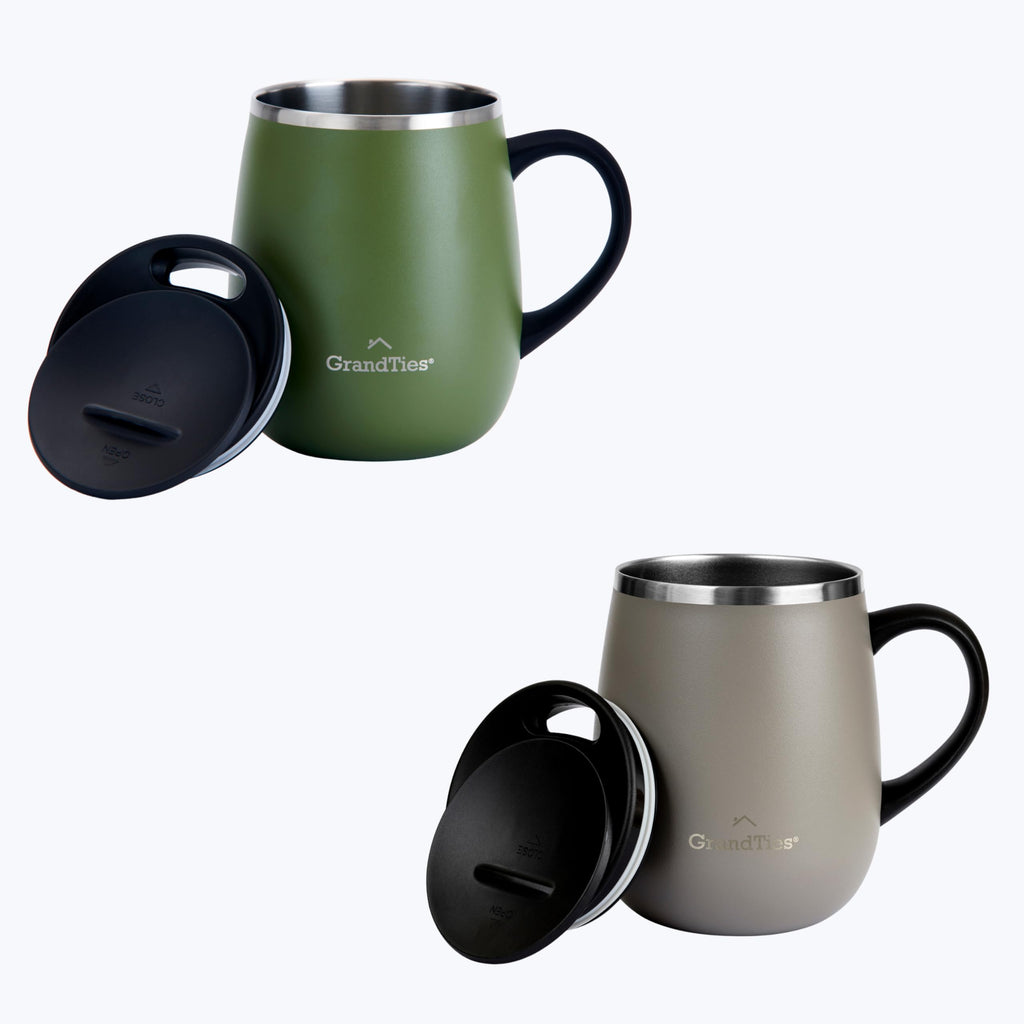 16 oz Insulated Stainless Steel Coffee Mug 2-Pack L5519