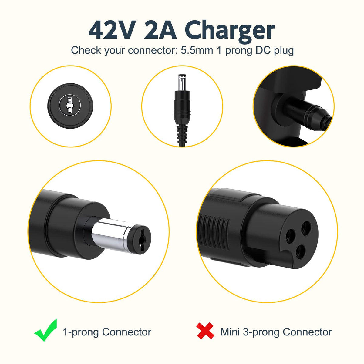 42V AC Adapter Charger W82660