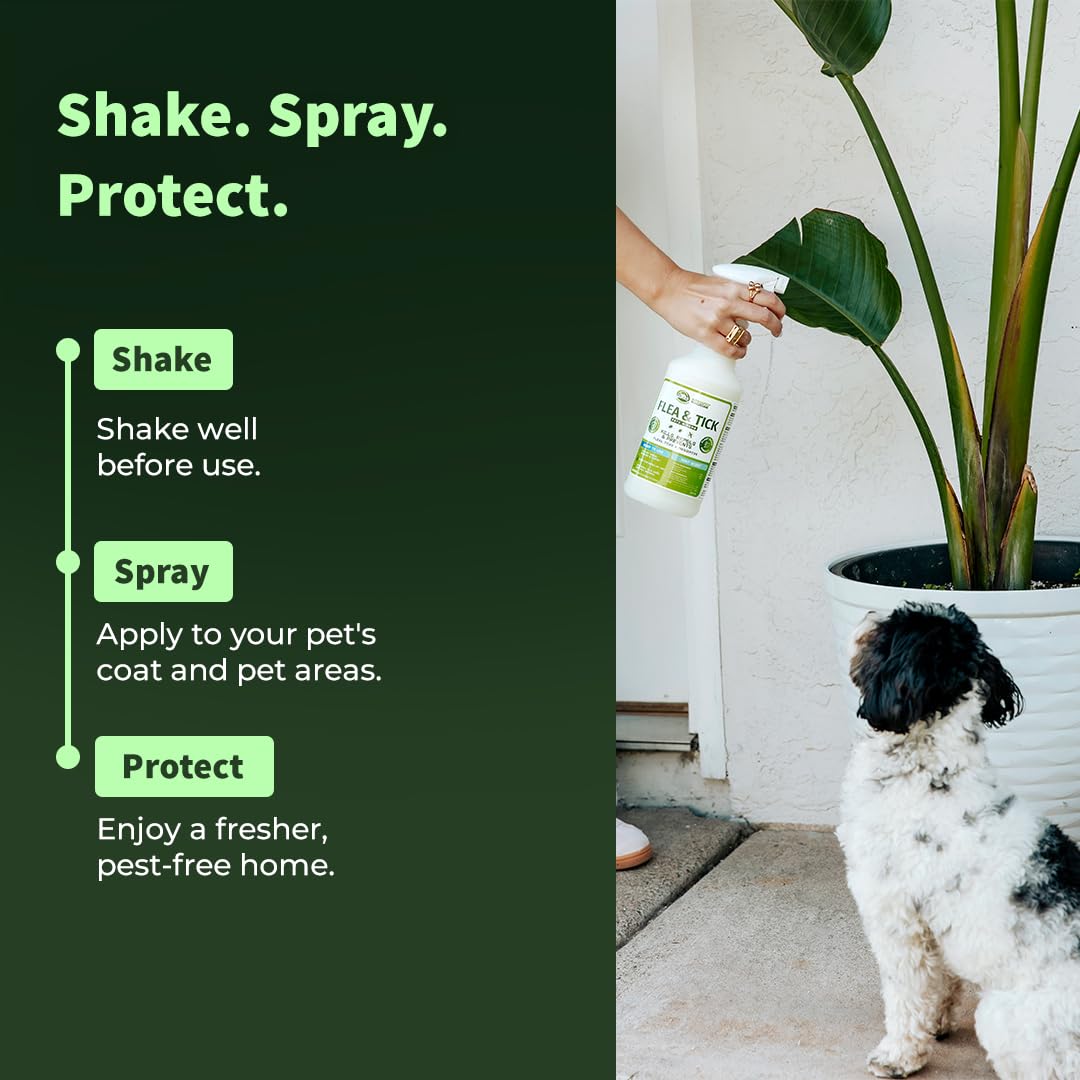 Lemongrass Flea Tick Mosquito Spray 16 OZ J153