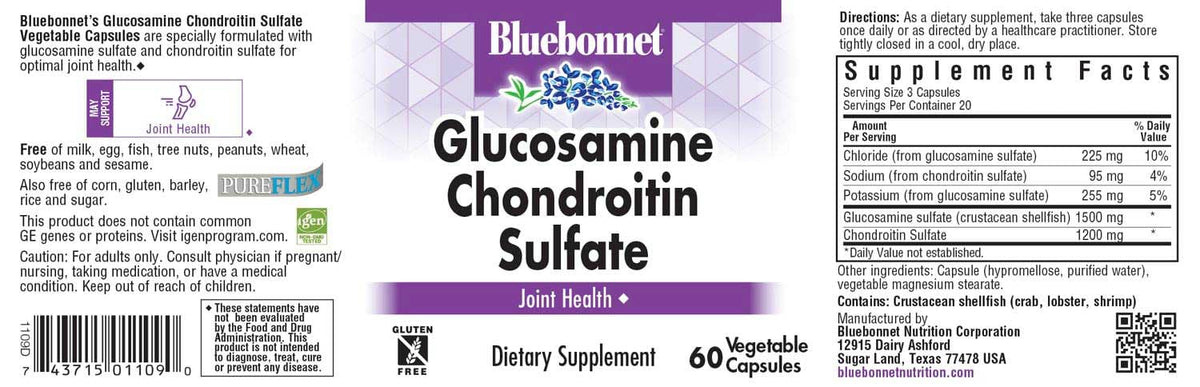 Glucosamine Chondroitin Sulfate Supplement, 60 Count N78626