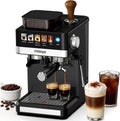 20Bar Compact Espresso Machine with Grinder and Steam Milk Frother W1585
