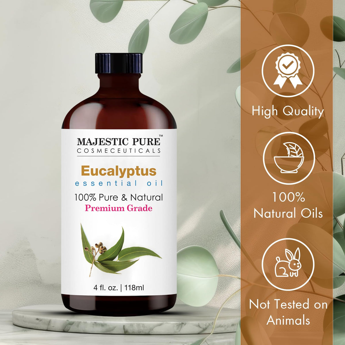Eucalyptus and Frankincense Essential Oil 4 Fl Oz L53544