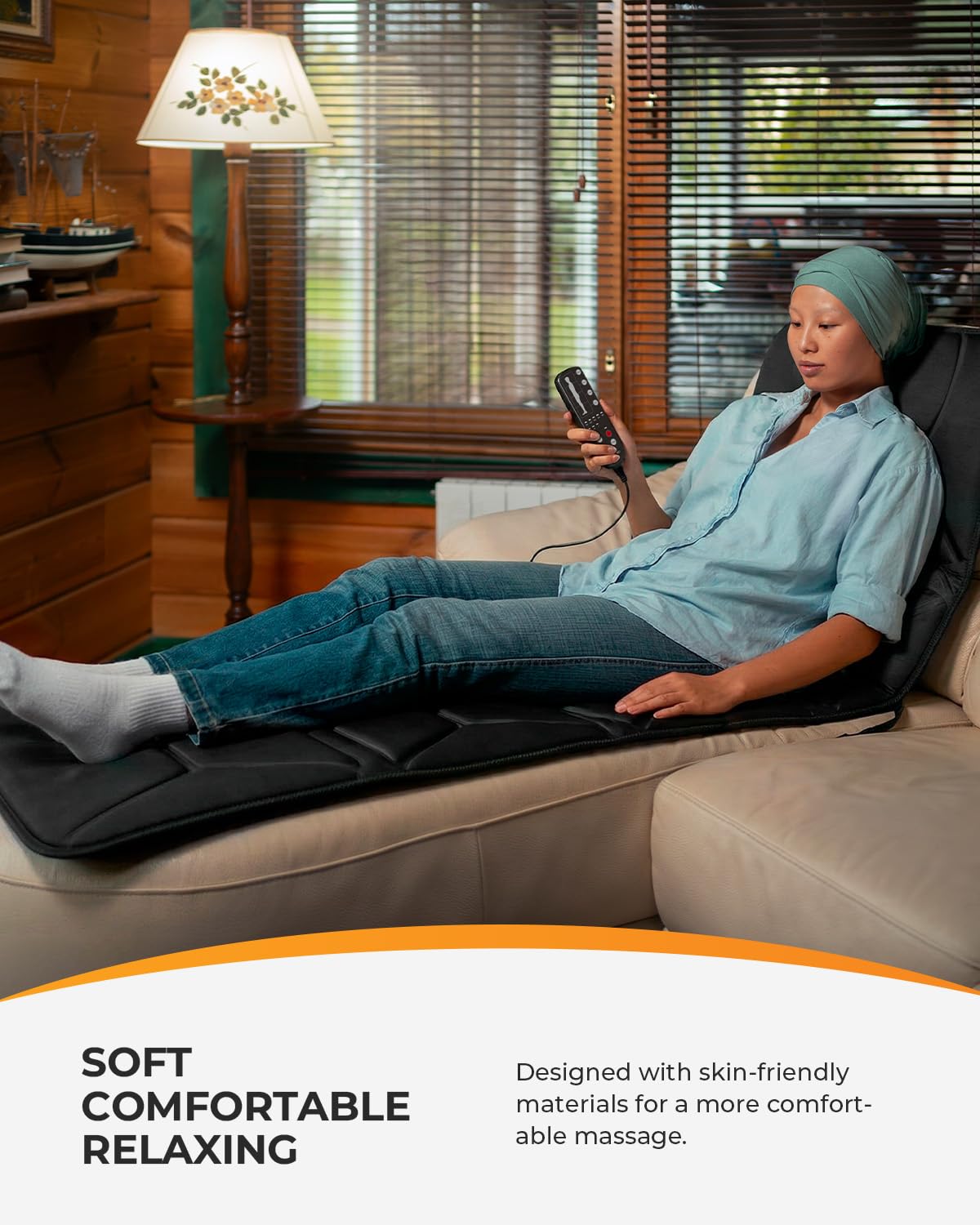 Full Body Massage Mat with Heat and Vibration U37119