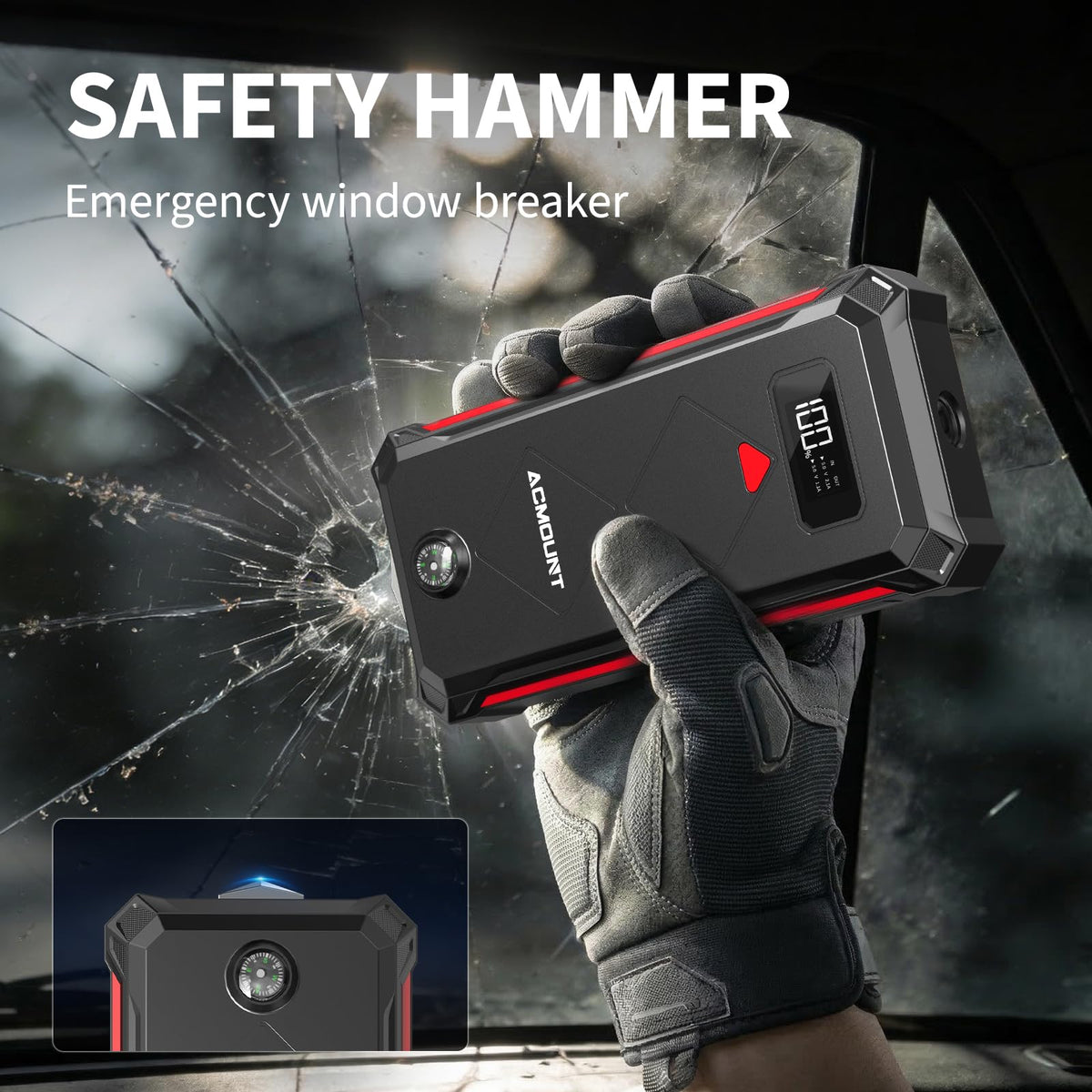 5000A Car Battery Jump Starter M98162