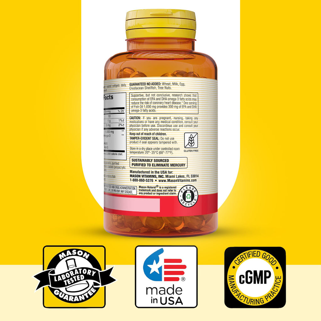 Omega 3 Fish Oil 1000mg 90 Softgels Pack of 3 K83003