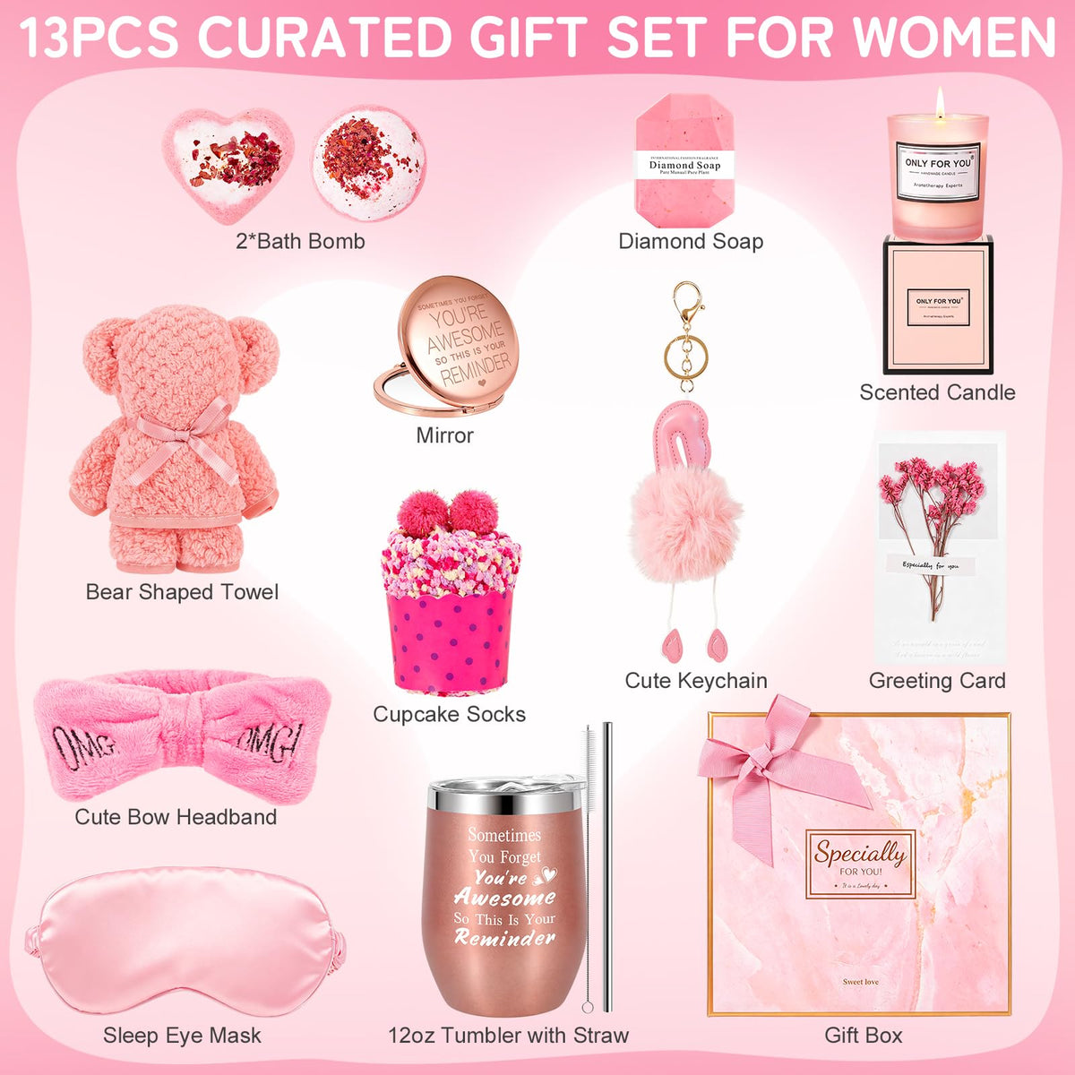 Gifts Basket for Women 13 Items P336