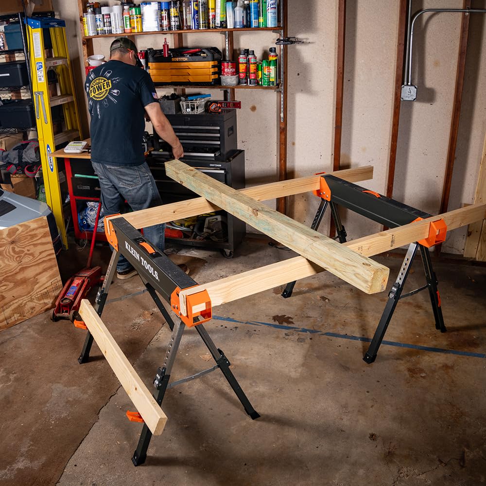 Adjustable Folding Sawhorse 2-Pack T459