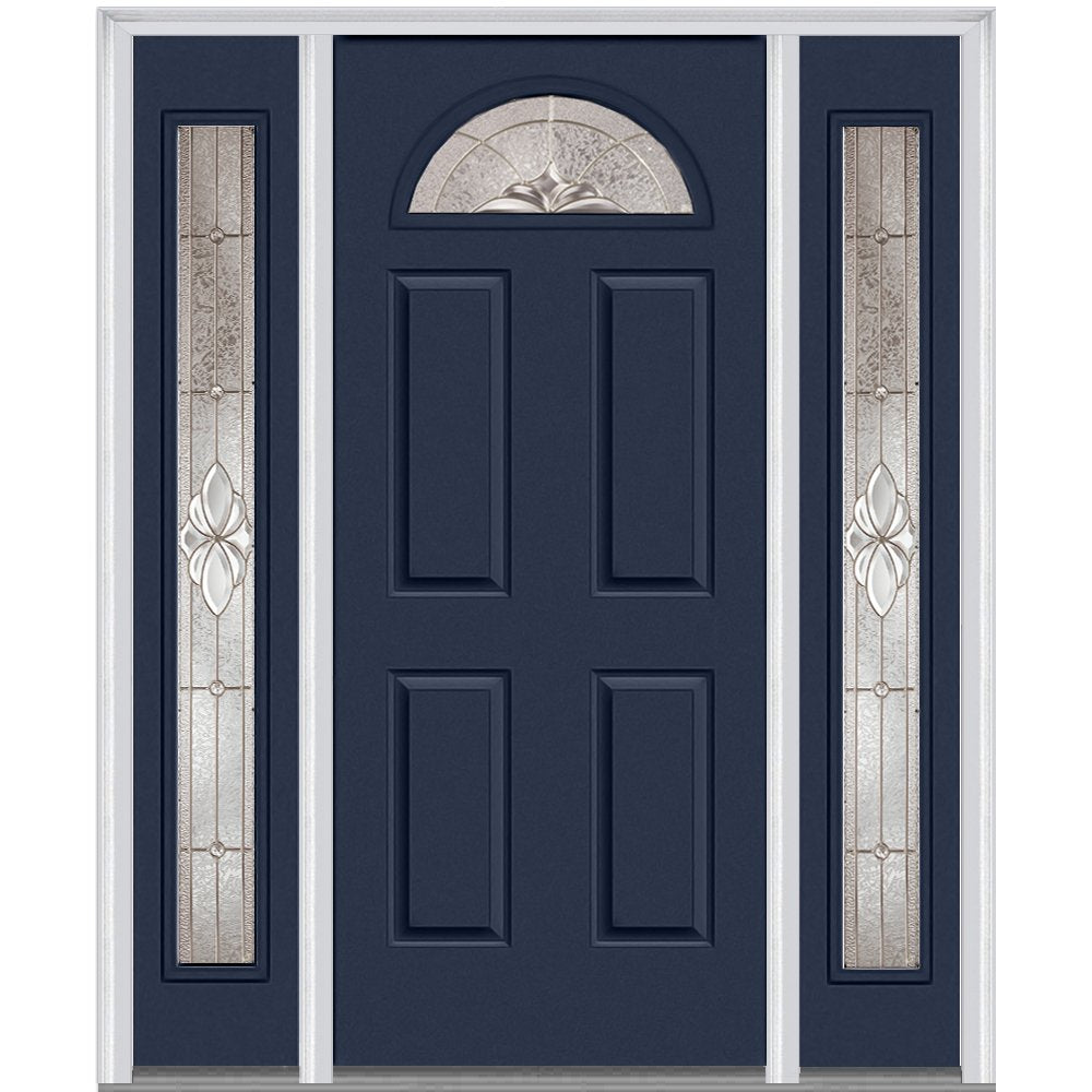 Steel Left Hand In-Swing Exterior Prehung Door 64 inch x 80 inch N41815