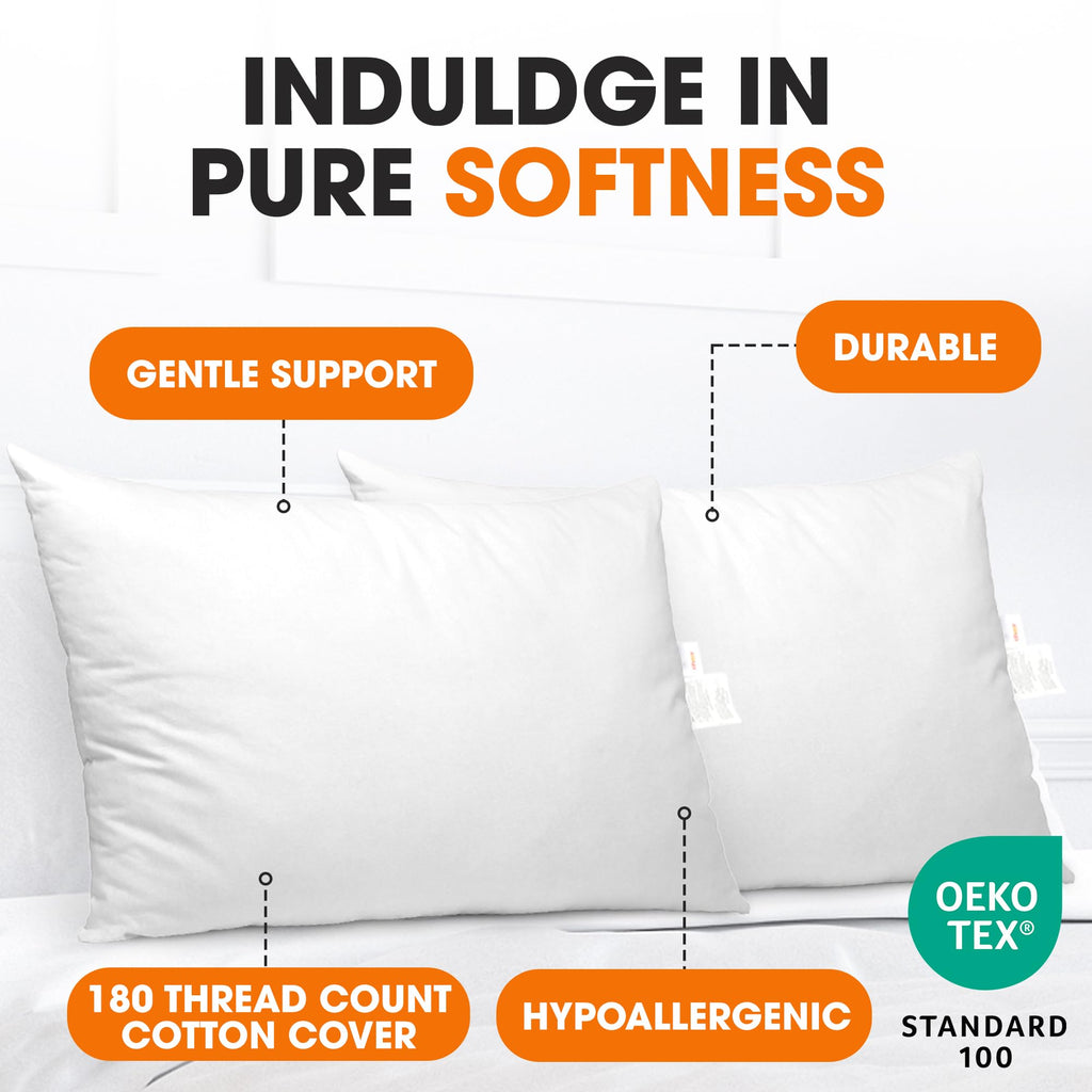 King Size Down Alternative Bed Pillows Set of 2 X549257