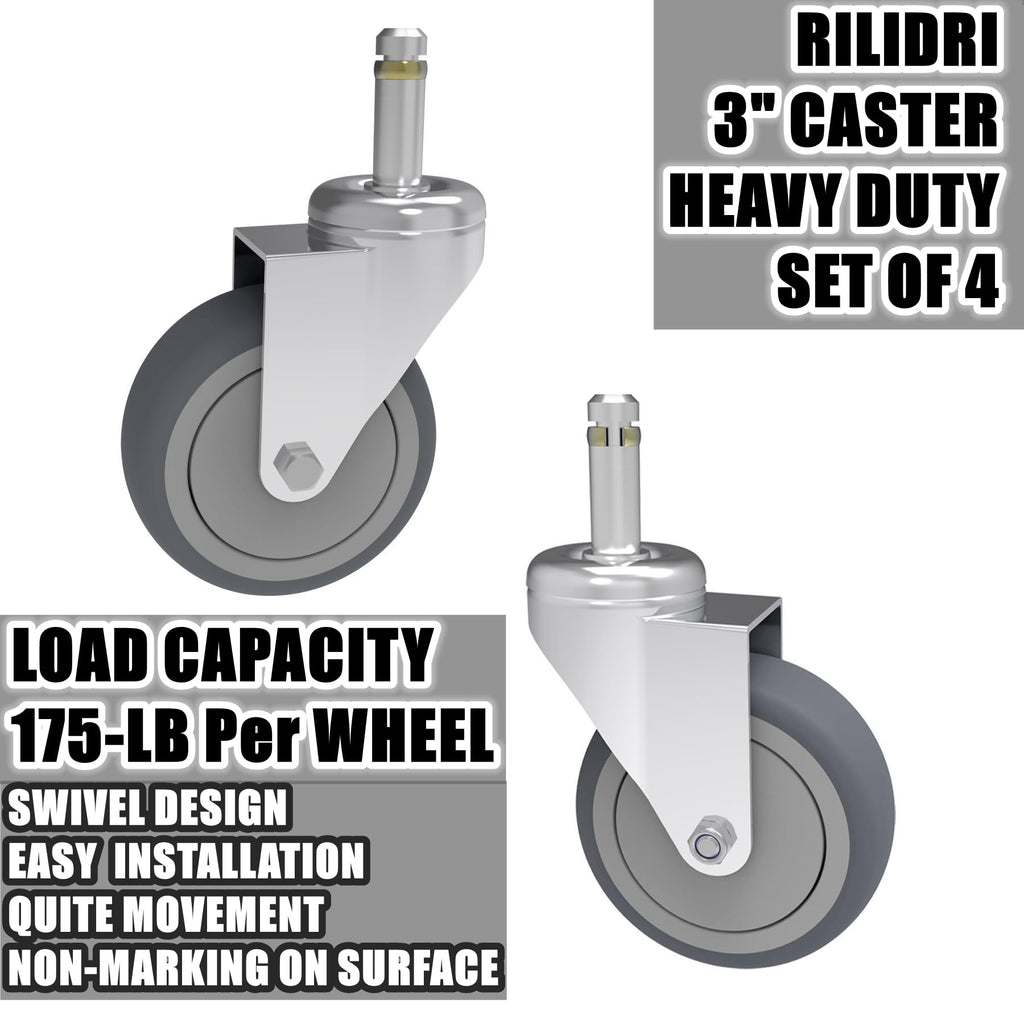 3-Inch Swivel Stem Caster 4 Pack F29517