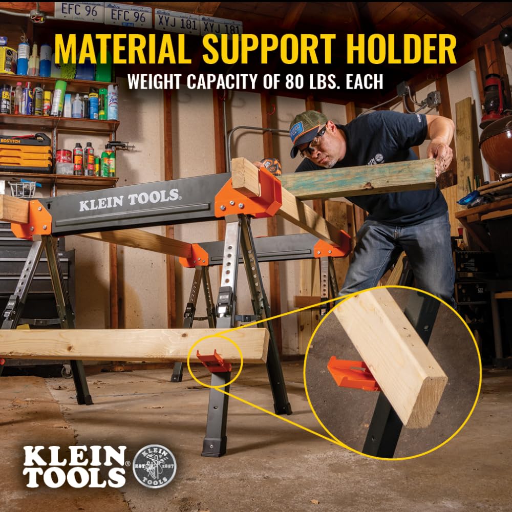 Adjustable Folding Sawhorse 2-Pack T459